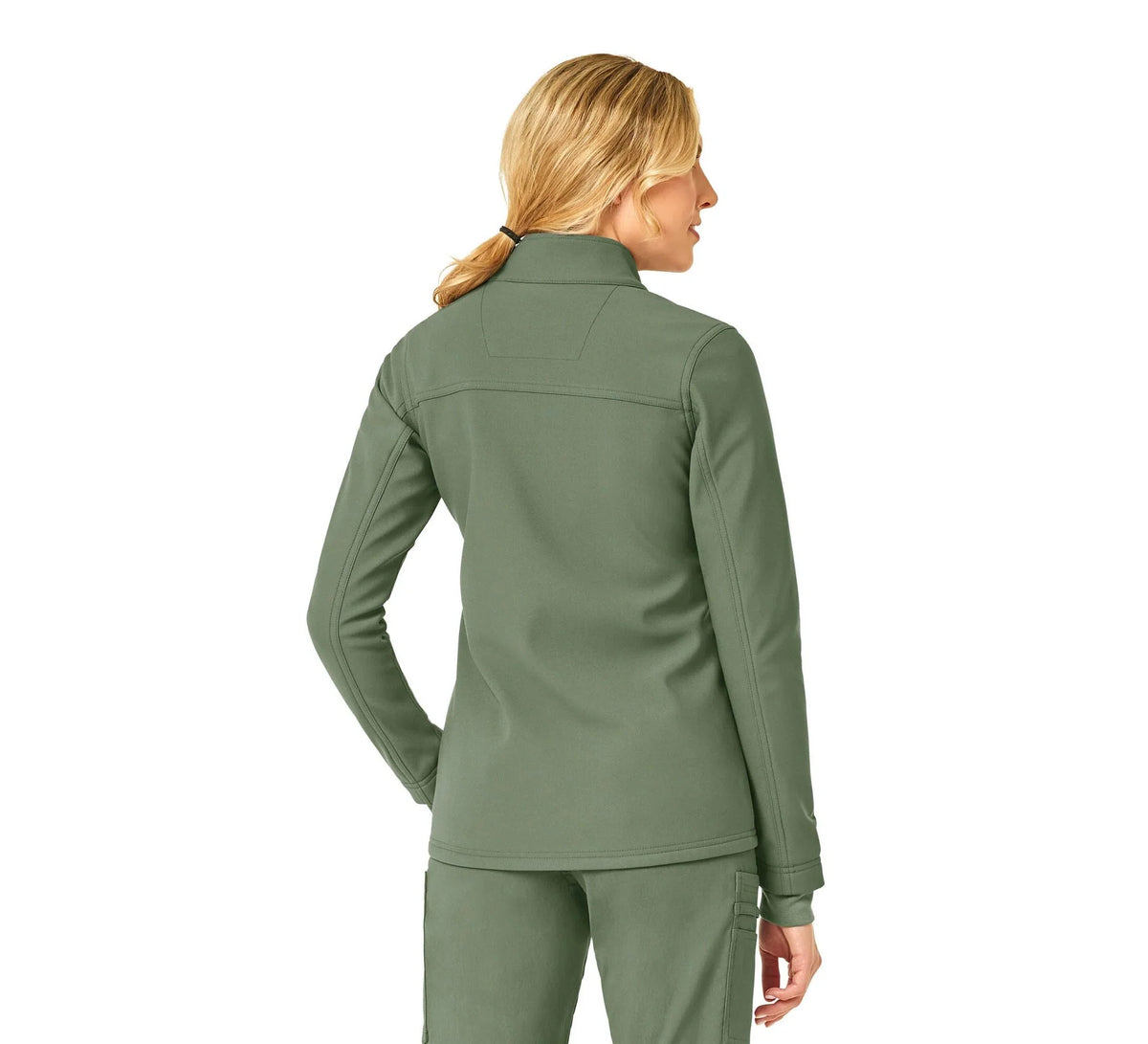 Women's Water-Repellent Bonded Fleece Scrub Jacket - Cedar