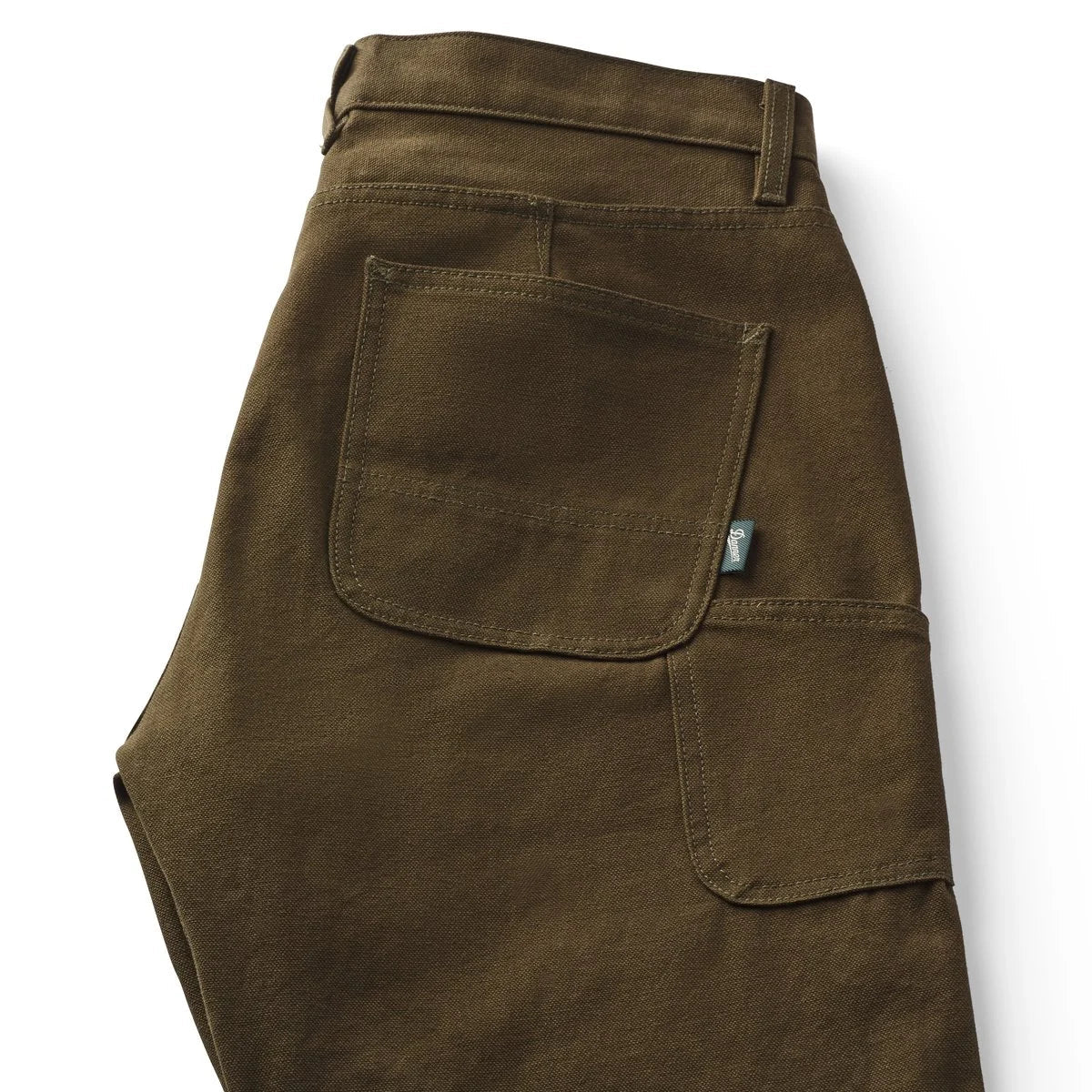 Double Knee Cotton Duck Work Pants - Olive