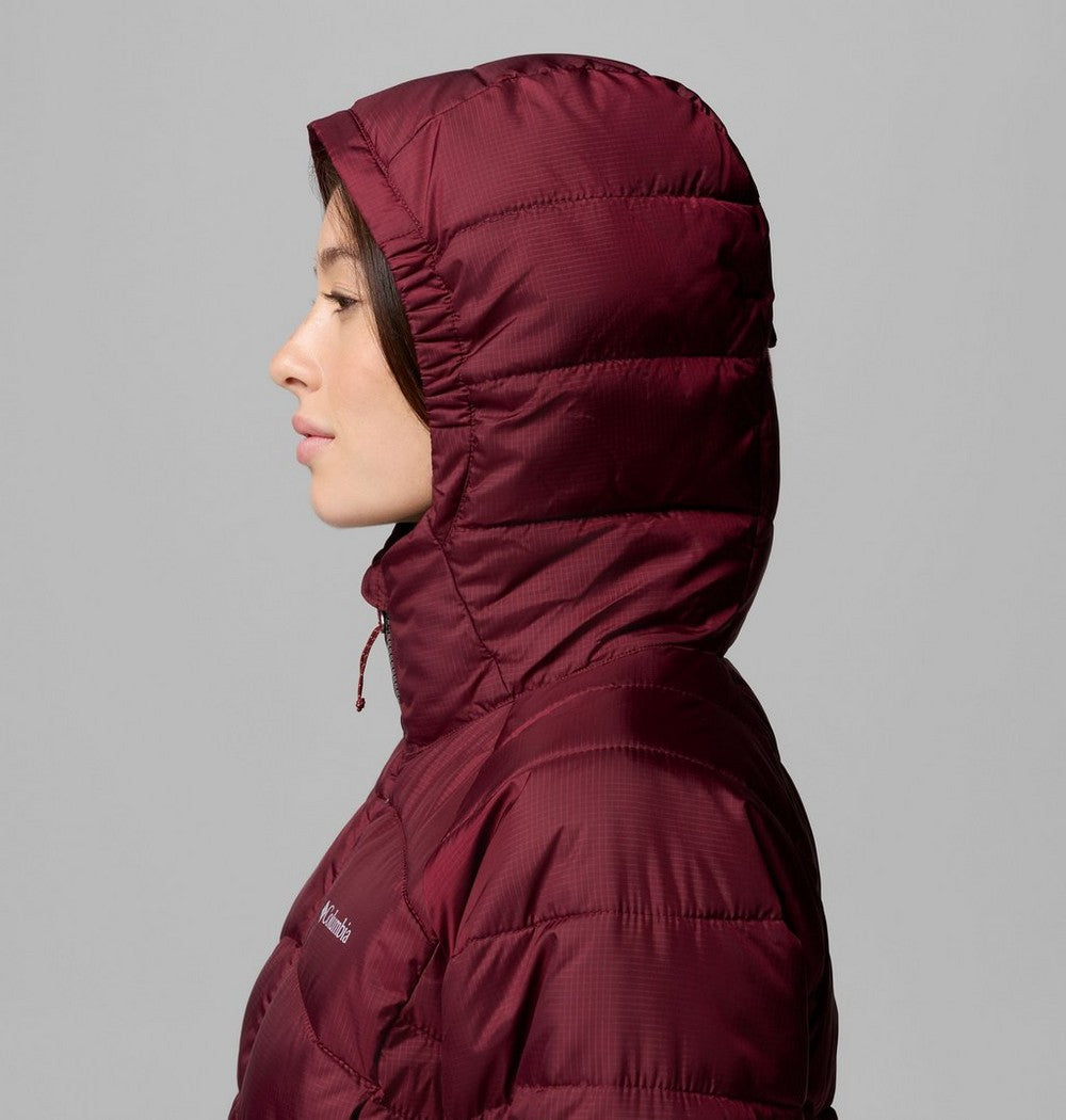 Women's Insulated Hooded Jacket - Wine