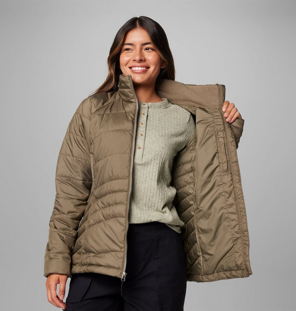 Women's Water-Resistant Insulated Jacket - Brown