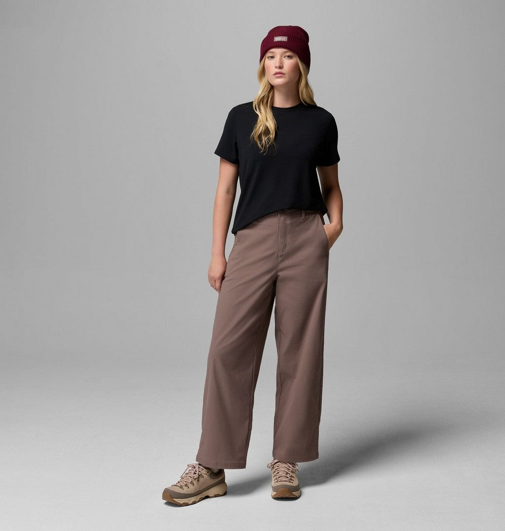 Women's Stretch Wide-Leg Pants - Green