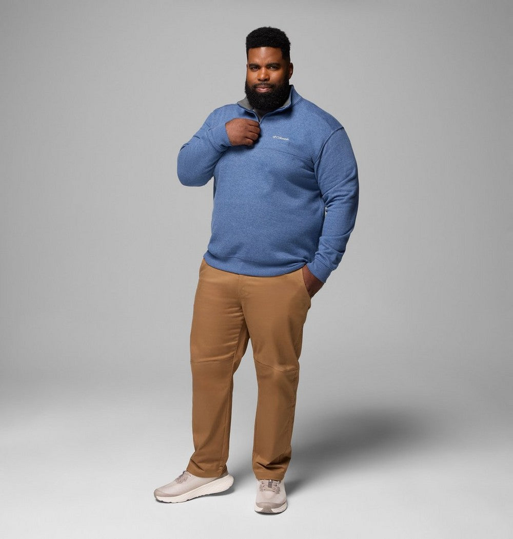 Men's Big Half-Zip Fleece Pullover - Blue