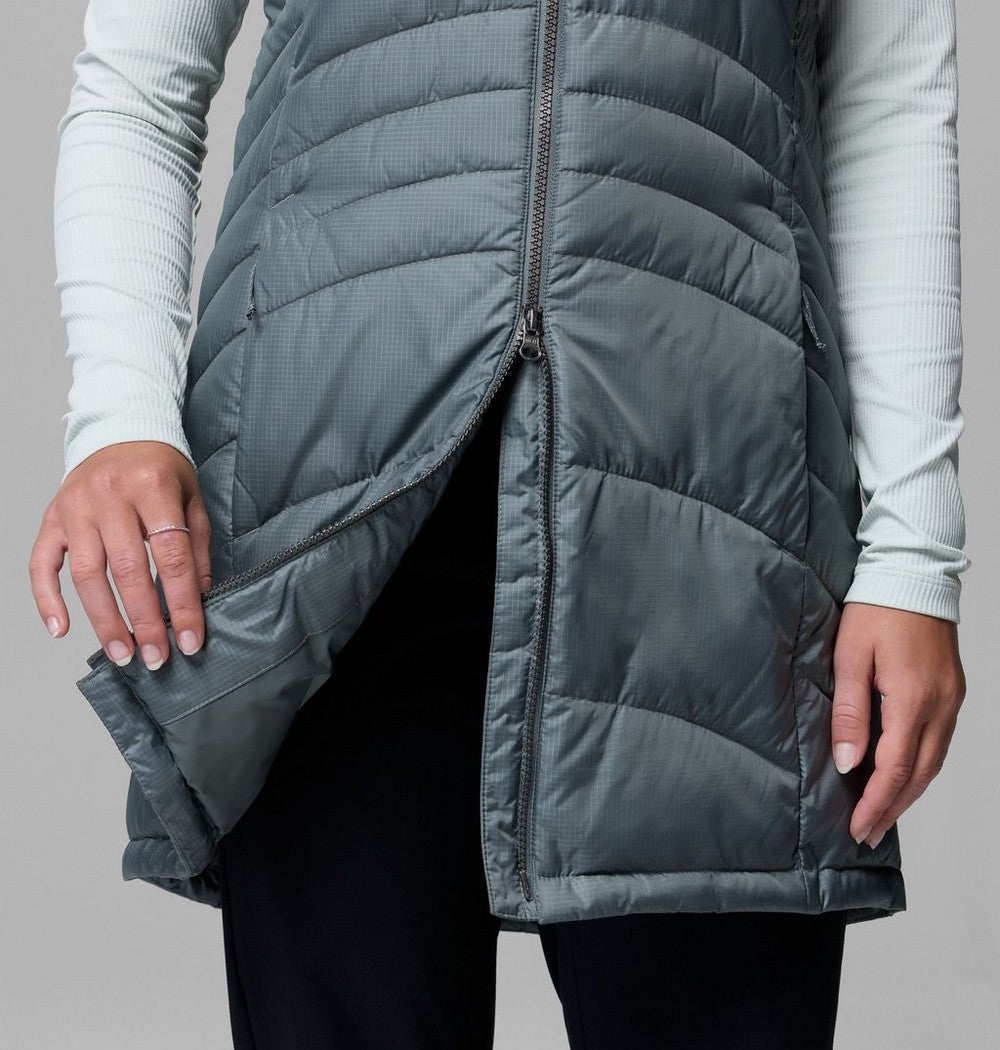 Women's Long Insulated Vest - Sage