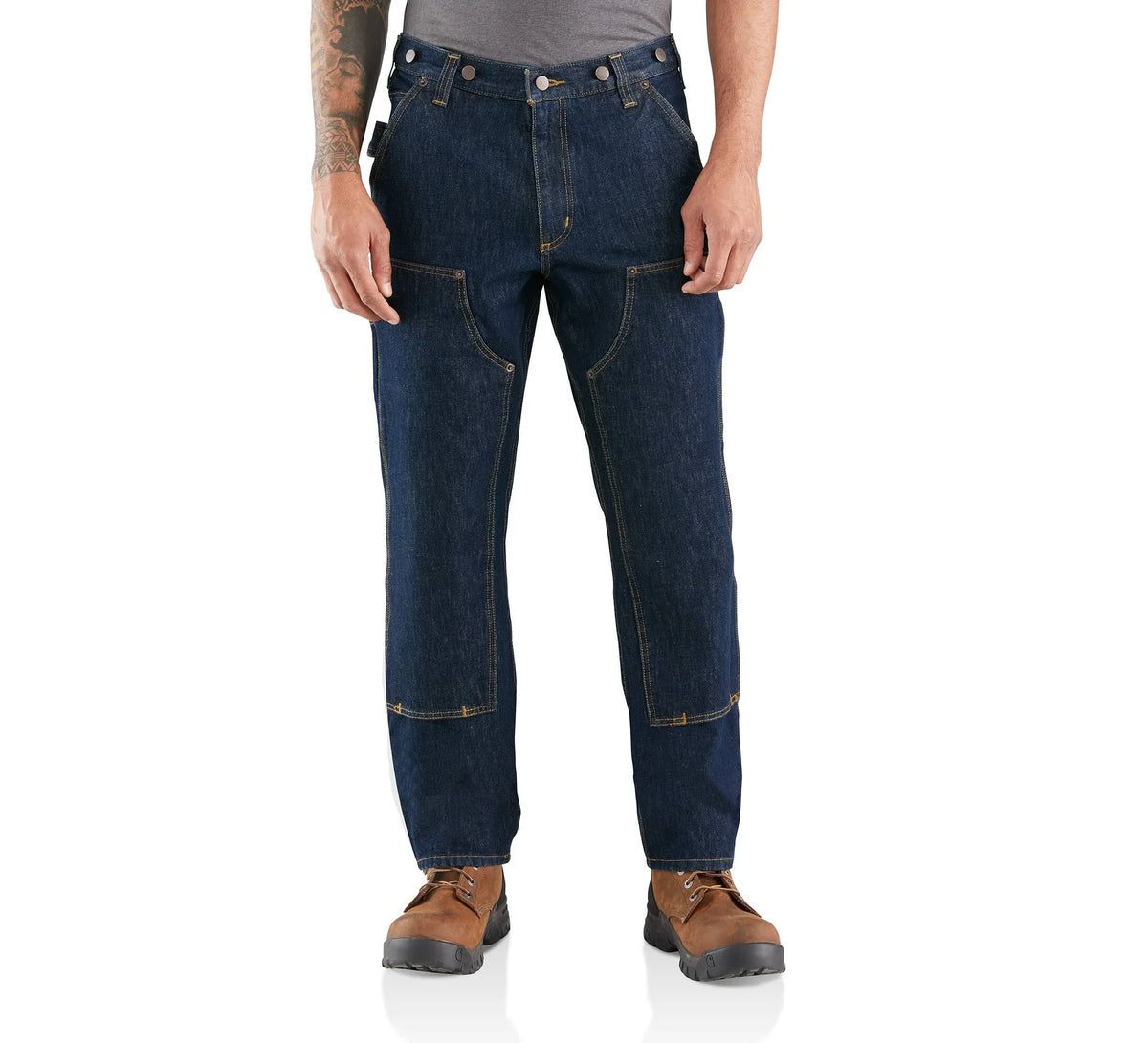 Double-Front Stretch Denim Work Jeans - Freight
