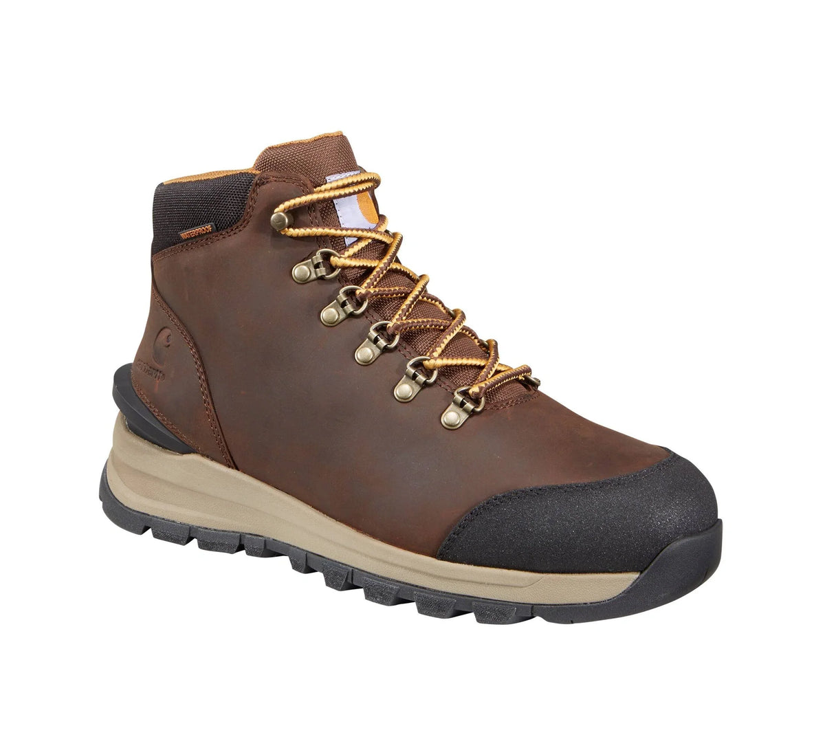 Men's 5-Inch Alloy Toe Waterproof Work Hiker - Brown