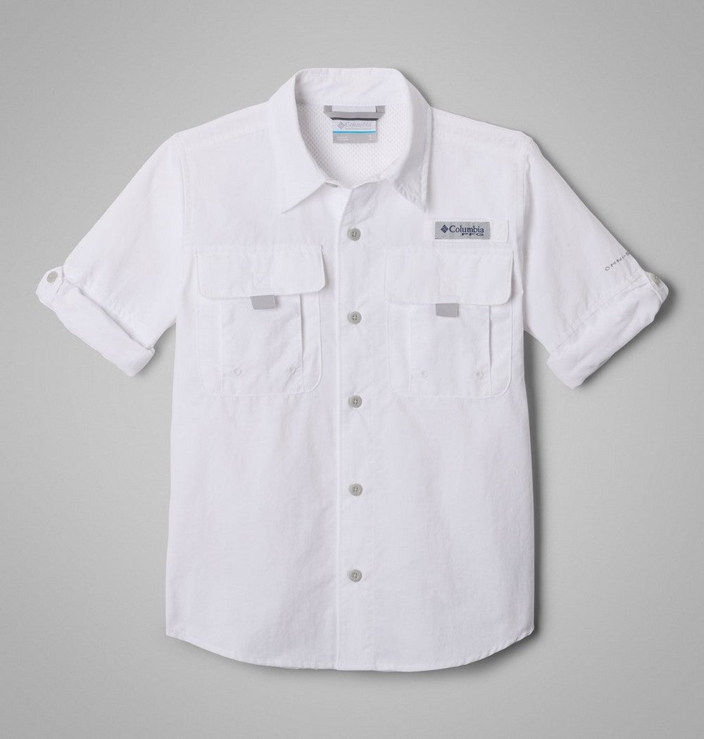 Boys' Long Sleeve Fishing Shirt - Grey