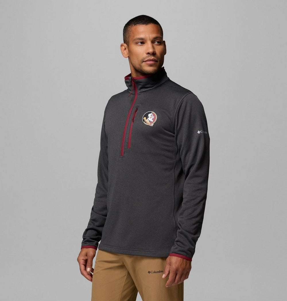 Men's Grid Fleece Half-Zip Pullover - Black
