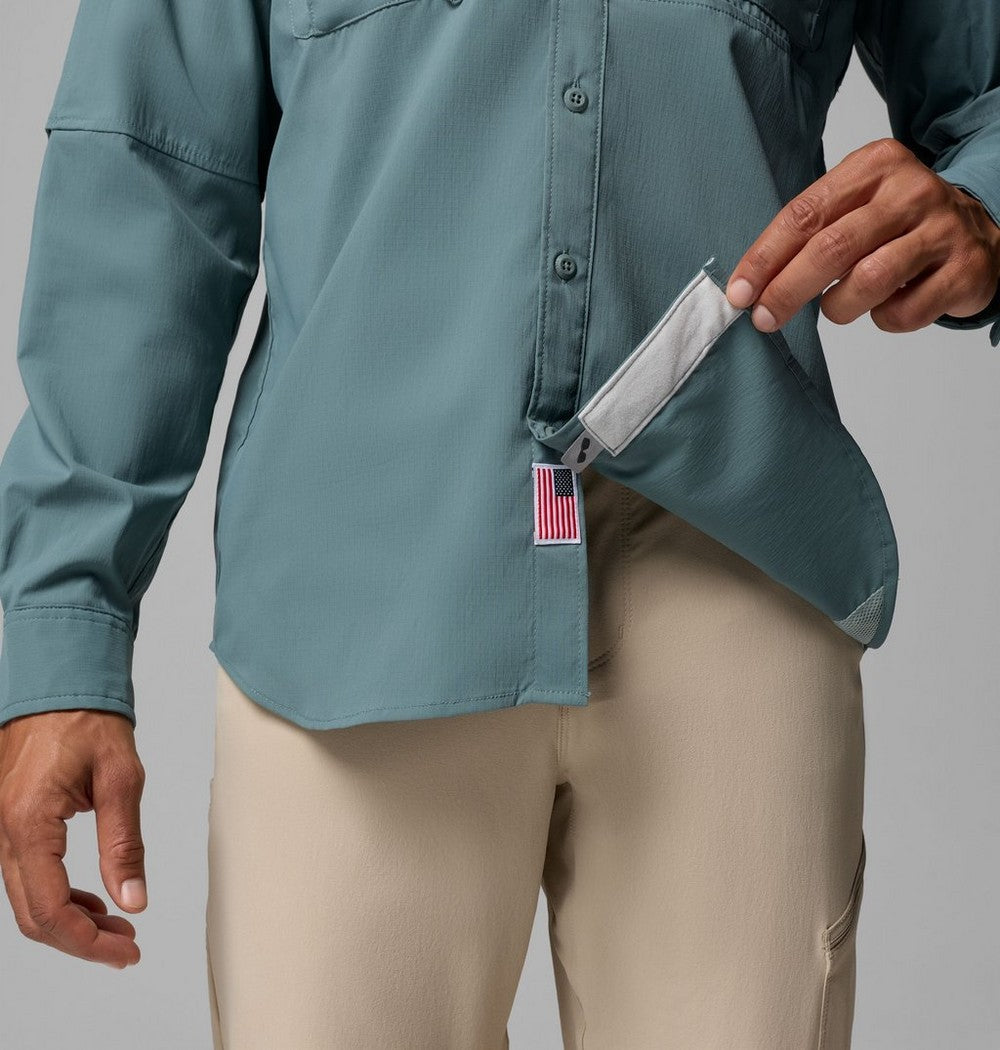 Men's UPF 50 Fishing Button-Up Shirt - Navy