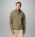 Men's Hooded Softshell Jacket - Brown