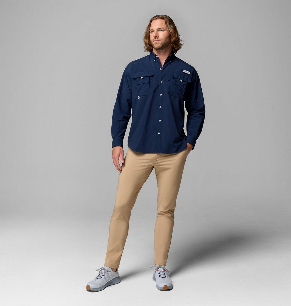 Men's Vented Long-Sleeve Fishing Shirt - Blue