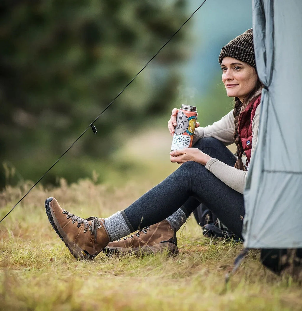 Women's Waterproof Leather Hiking Boot - Rich Brown