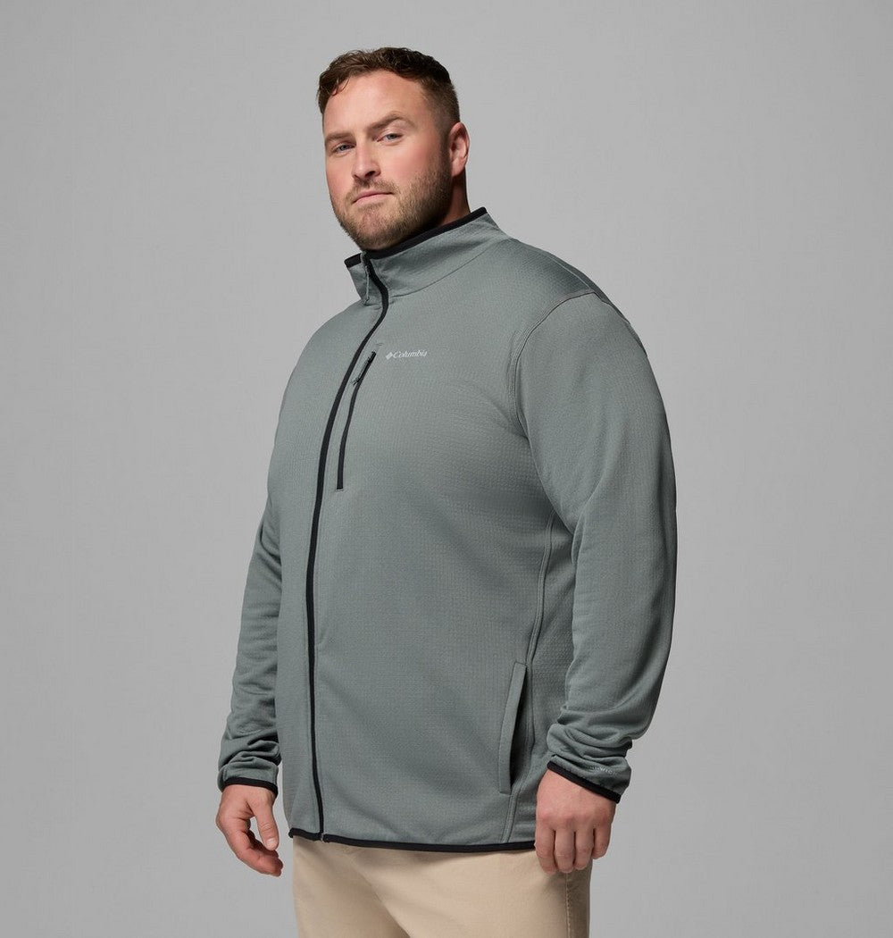 Men's Big Grid Fleece Full-Zip Jacket - Green