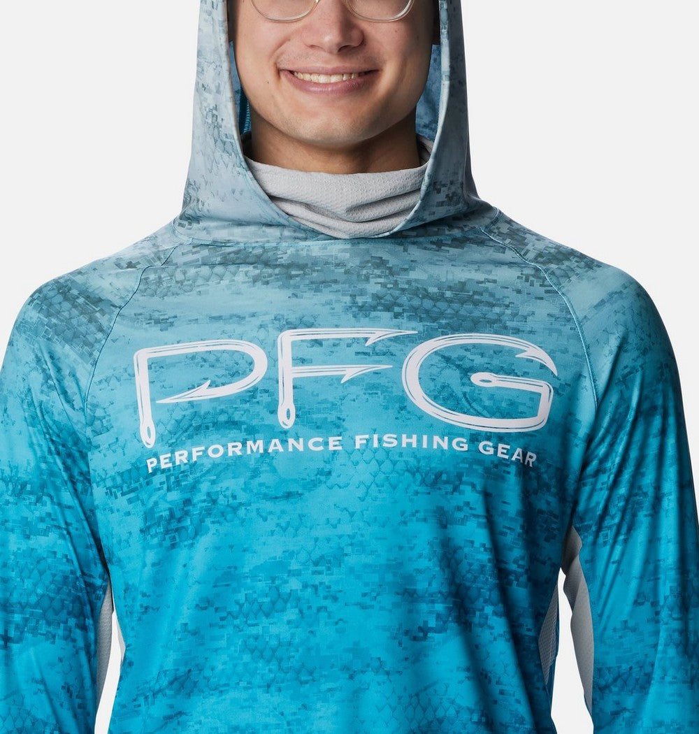 Men's Ventilated UPF 50 Sun Hoodie - Teal