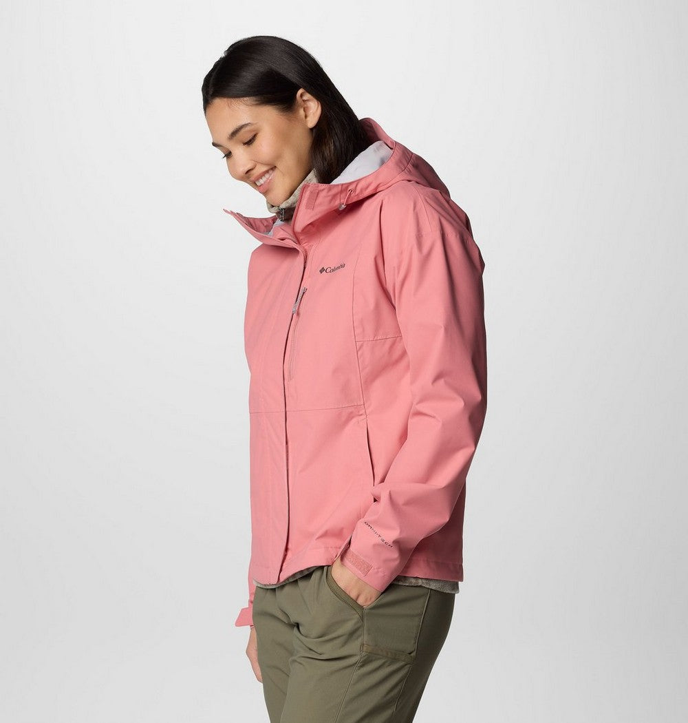 Women's Waterproof Rain Jacket - Coral