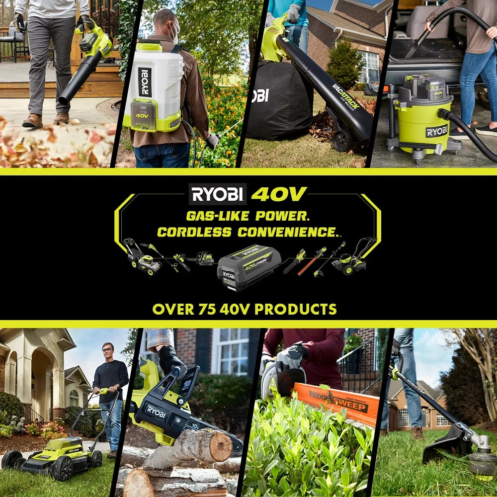 40V Cordless Leaf Vacuum & Mulcher Kit