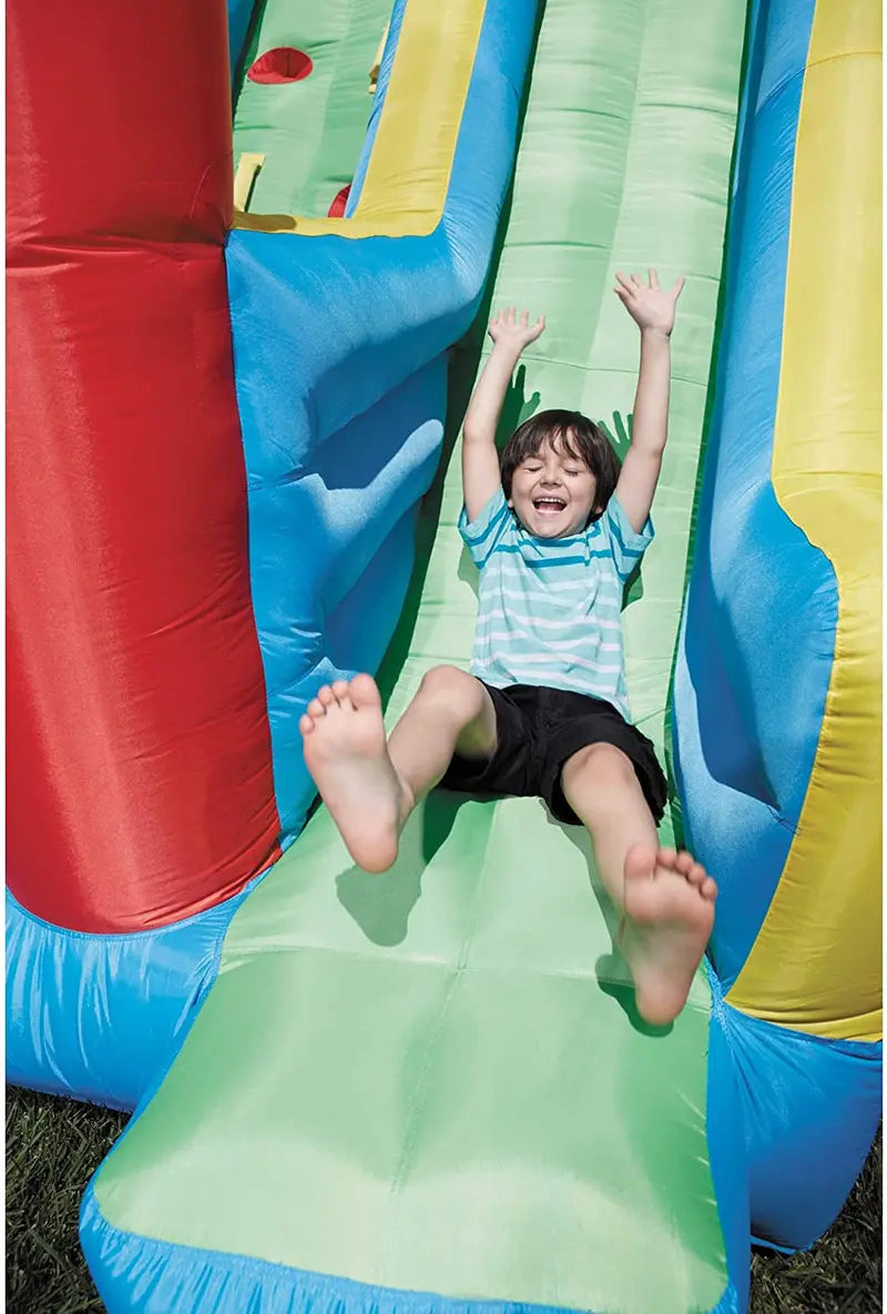 Little Tikes Giant Inflatable Bouncer With Slide - Extra-Large Backyard Play Unit
