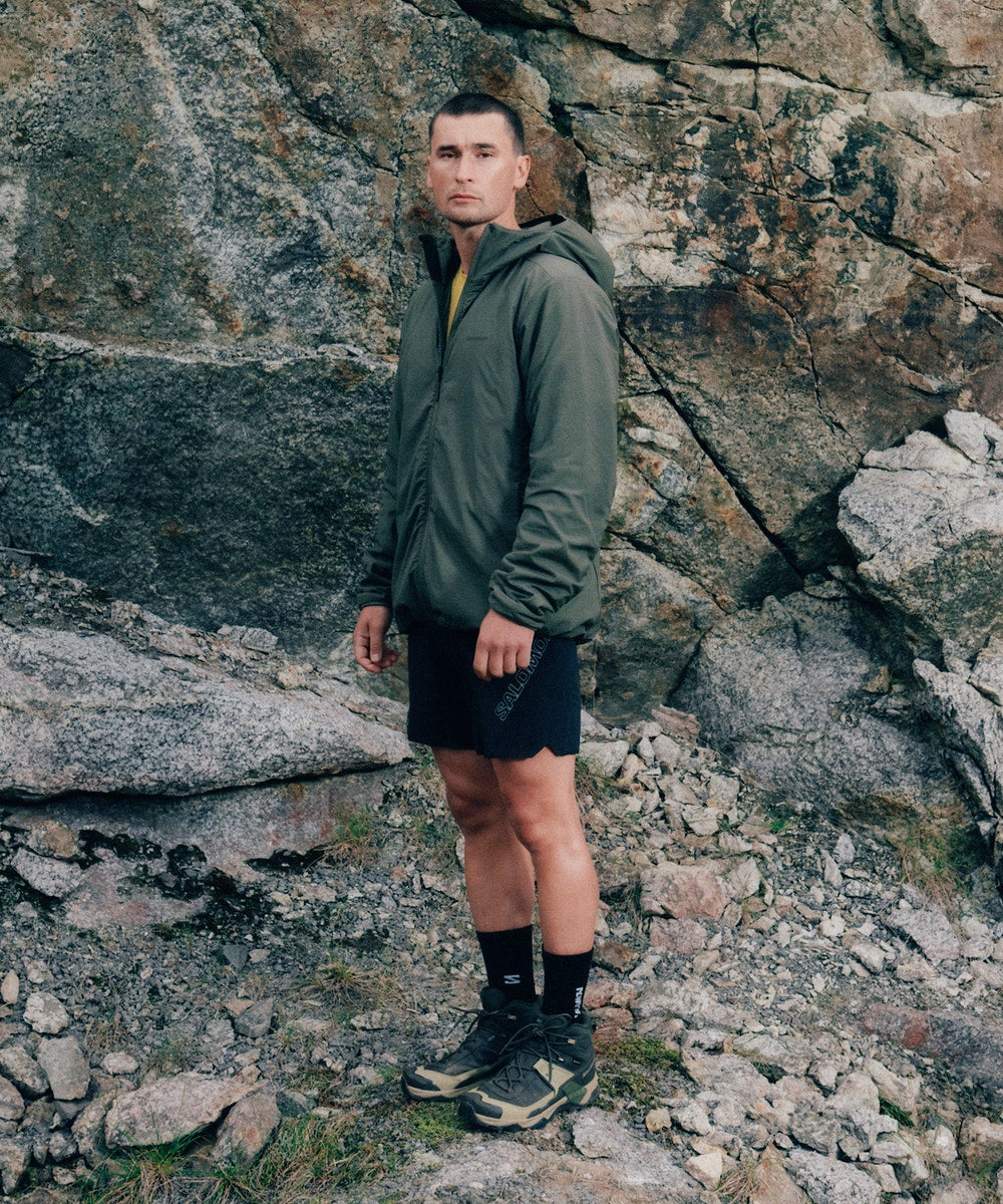 Men's Insulated Hooded Jacket - Gray