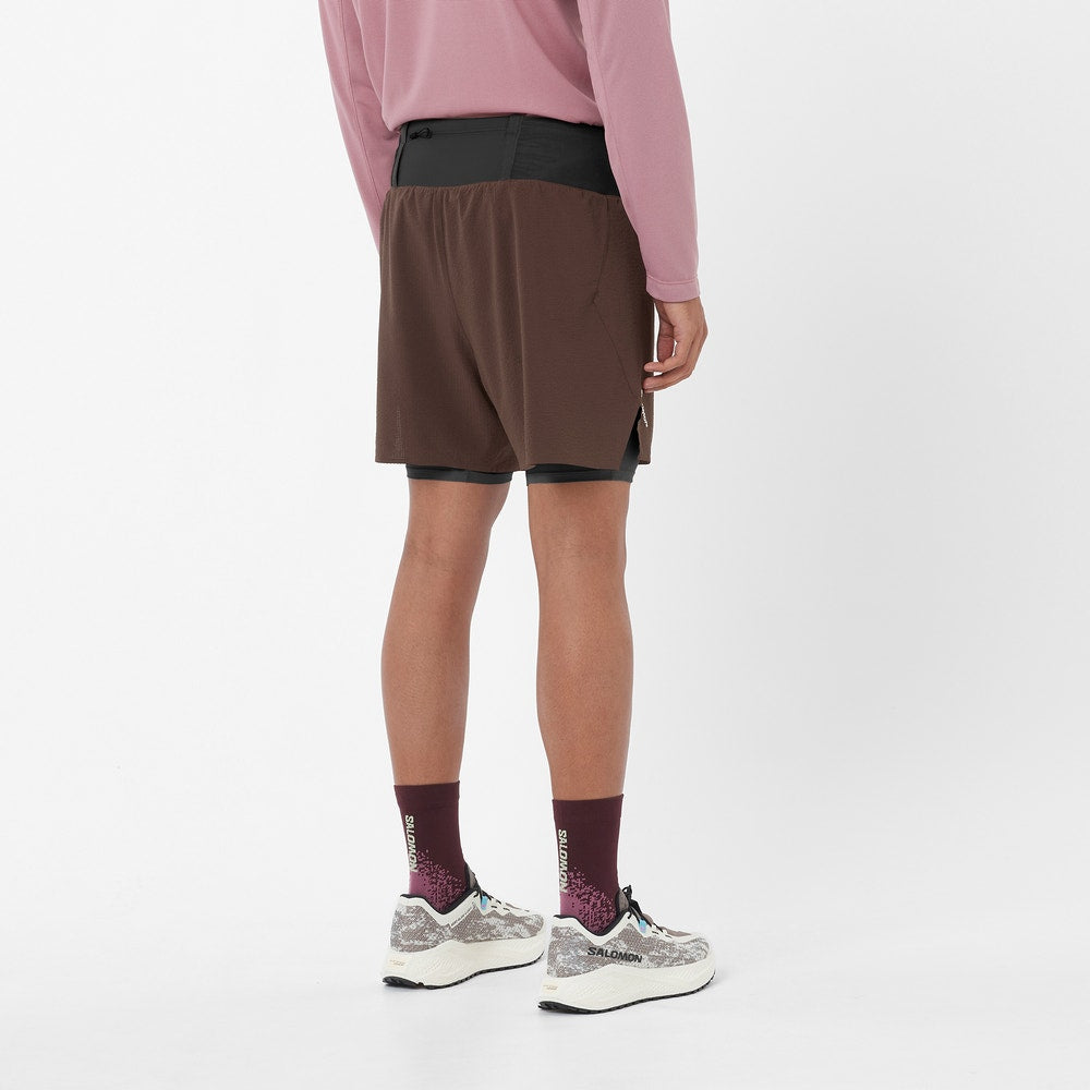 Men's 2-In-1 5-Inch Trail Shorts - Gray