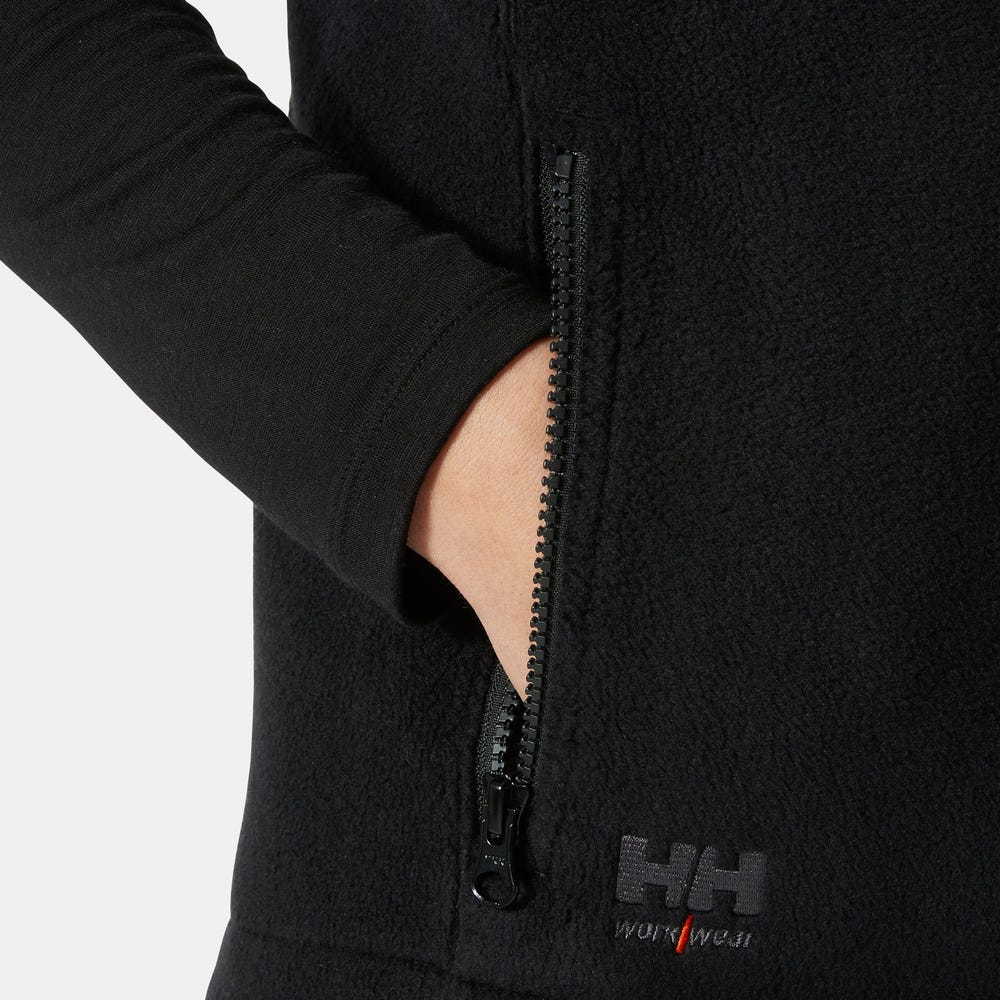 Women's Fleece Work Vest - Black