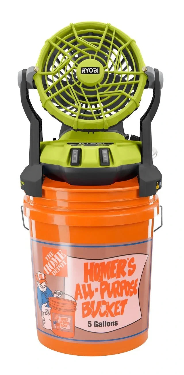18V Bucket Top Misting Fan Kit