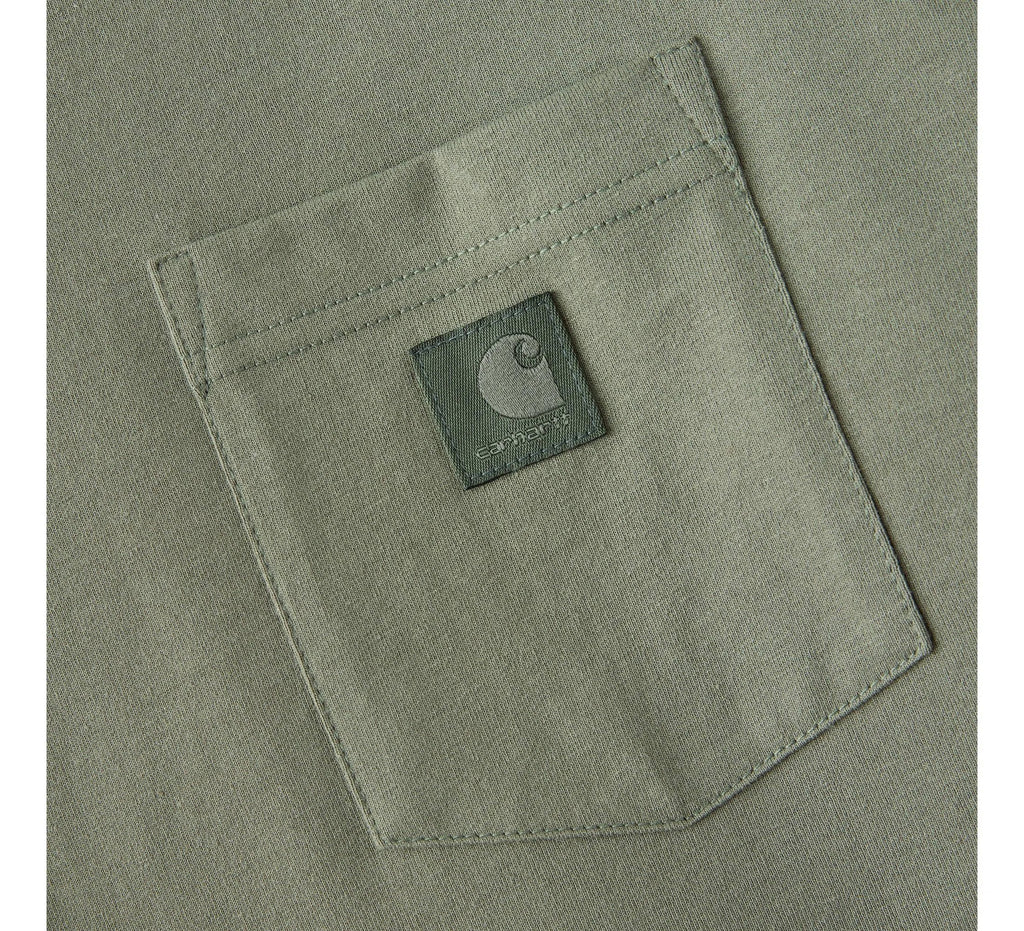 Women's Loose Long Sleeve Pocket T-Shirt - Olive