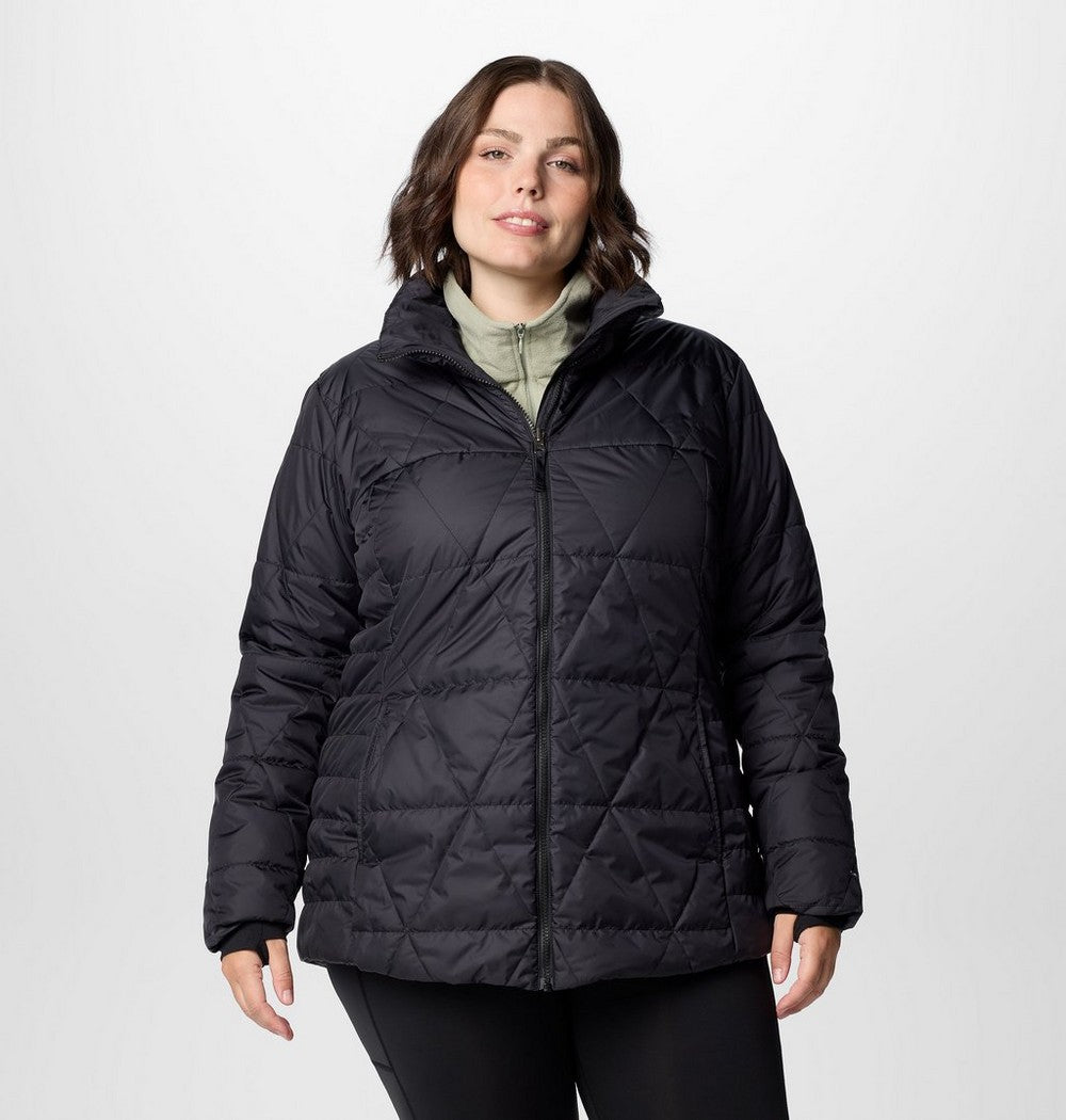 Women's Plus 3-In-1 Hooded Winter Jacket - Green