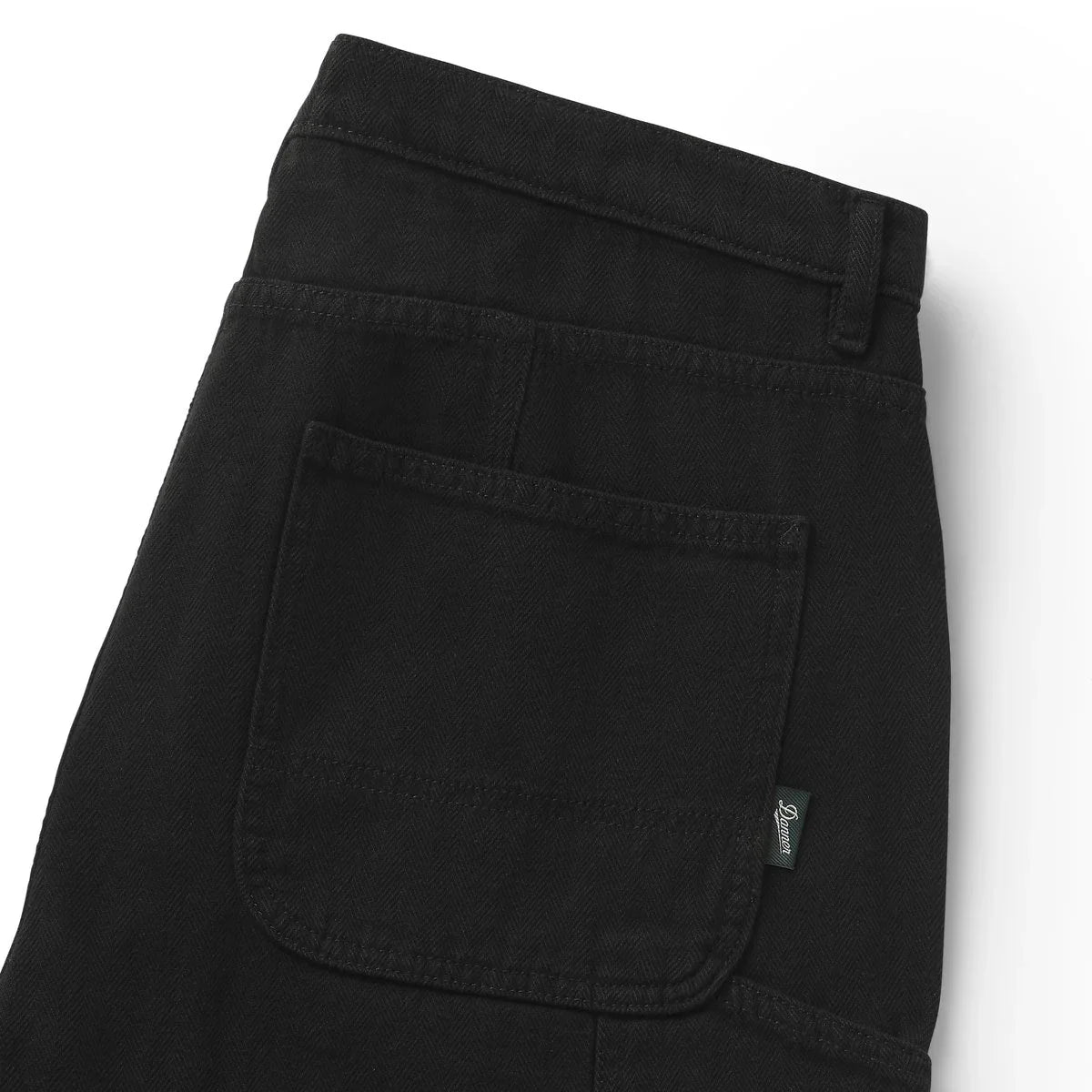Men's Double-Knee Work Pants - Herringbone Black