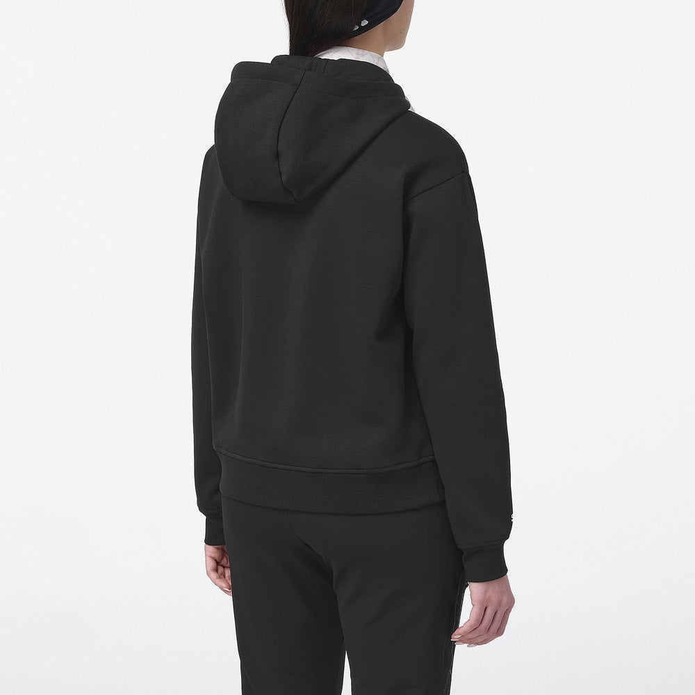 Women's Organic Cotton Hooded Pullover - Black