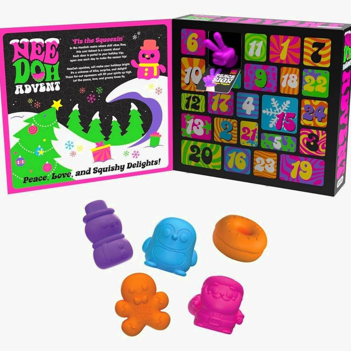 Holiday Countdown with Mini Squeeze Toys