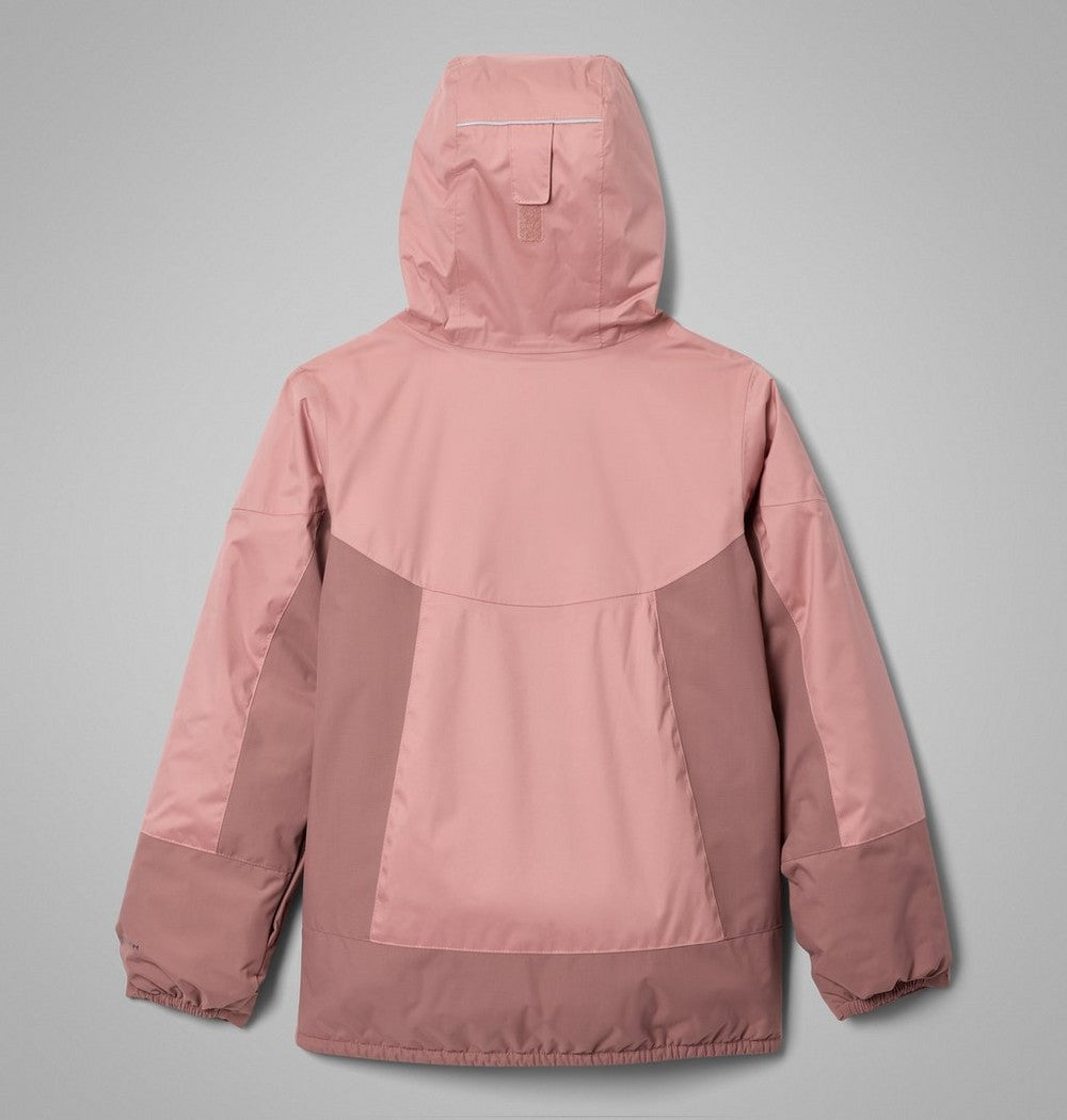 Girls' Waterproof Insulated Ski Jacket - Pink Red