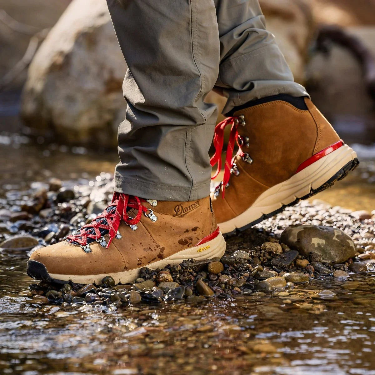 Men's 4.5-Inch Waterproof Hiking Boot - Brown/Red