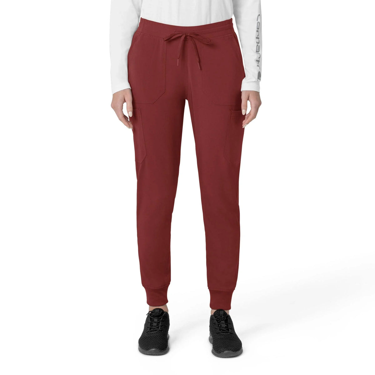 Women's Stretch Cargo Jogger Scrub Pants - Pink