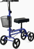 RINKMO Lightweight Steerable Knee Scooter With 8-Inch PVC Wheels