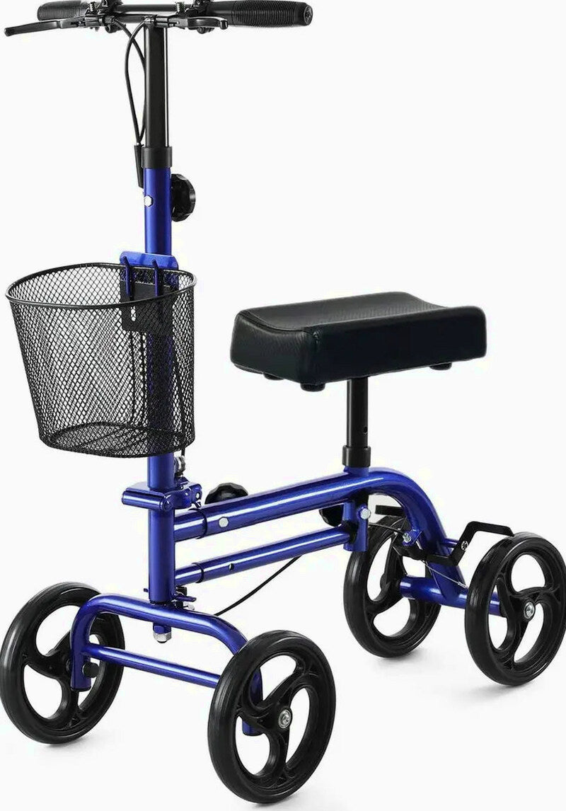 RINKMO Lightweight Steerable Knee Scooter With 8-Inch PVC Wheels