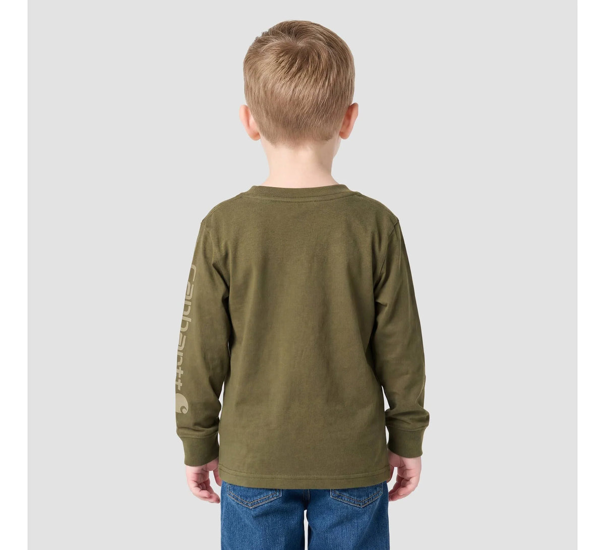 Boys' Garment-Dyed Pocket T-Shirt - Olive