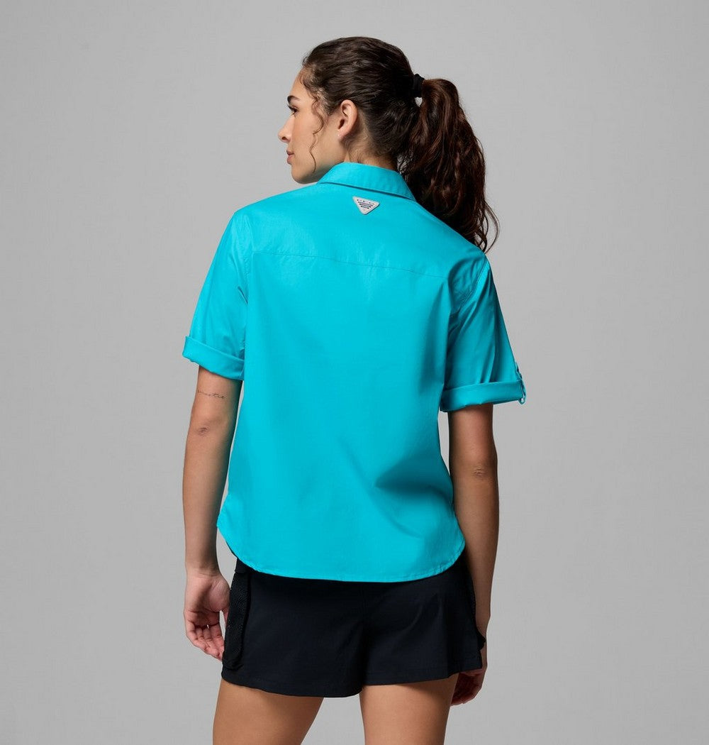 Women's Short Sleeve Fishing Shirt - Navy