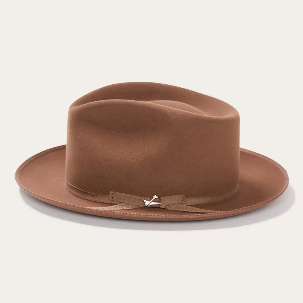 Skyliner Wool Fedora Walnut Color
