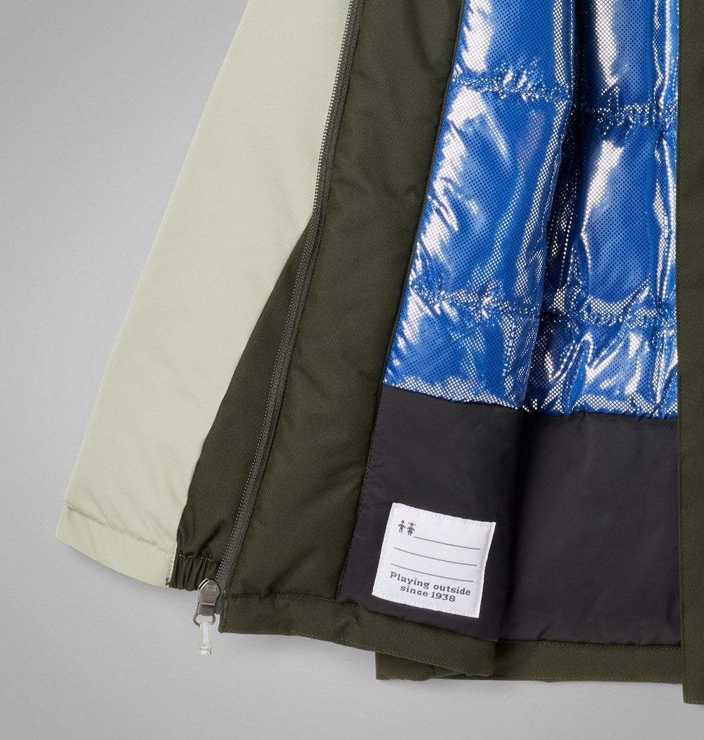 Boys' Waterproof Insulated Jacket - Green Tan