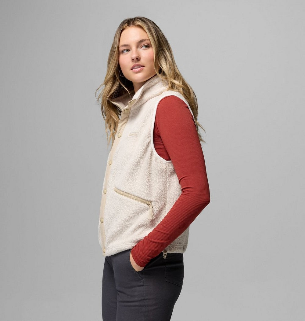 Women's Sherpa Fleece Vest - Black