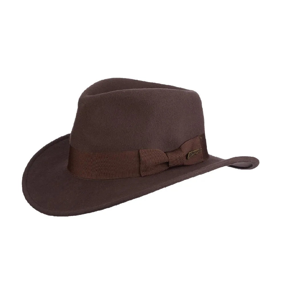 Adventurer Wool Felt Fedora - Bellos