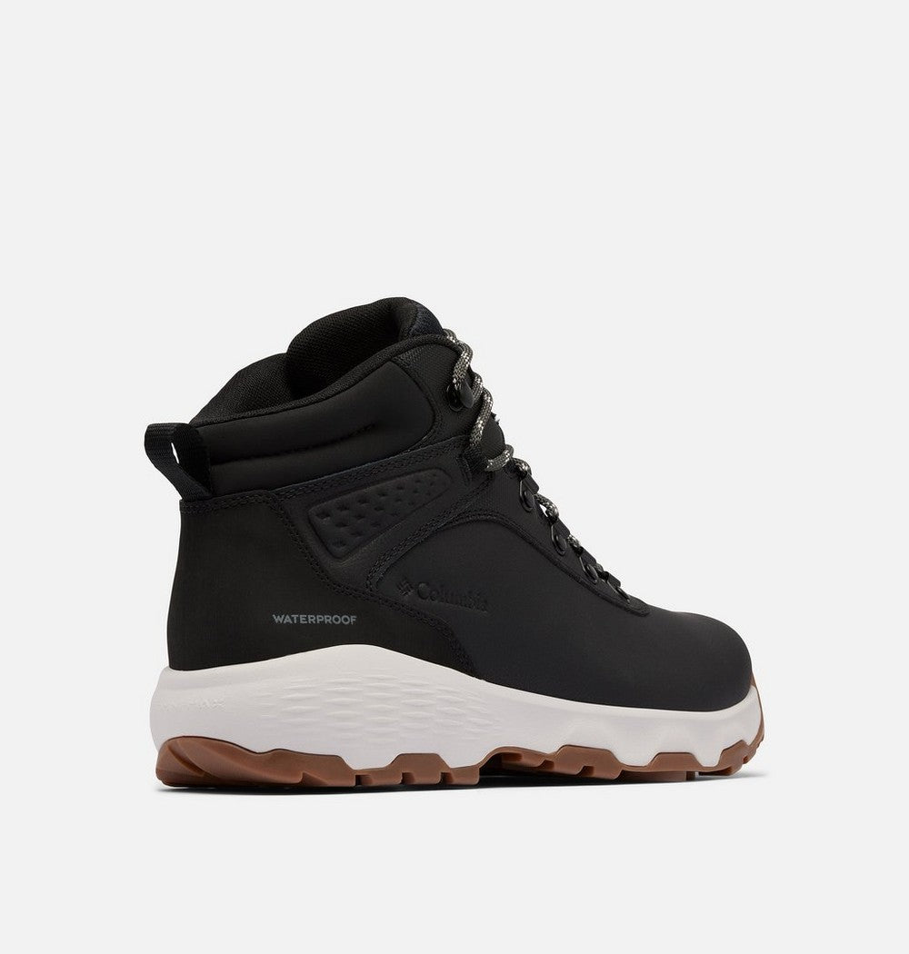 Men's Wide Waterproof Leather Hiking Boot - Black