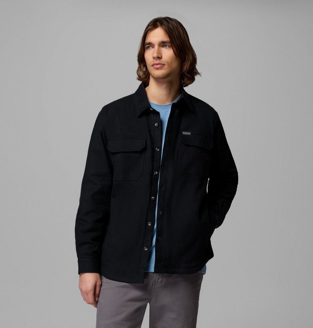 Men's Tall Fleece-Lined Shirt Jacket - Blue