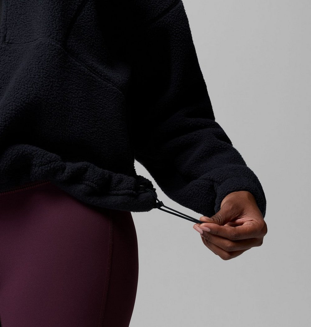 Women's Fleece Half-Zip Pullover - Blue Grey