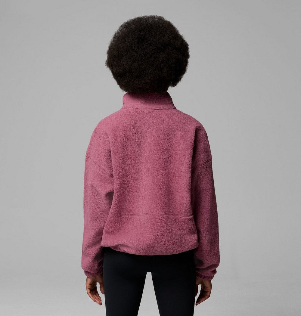 Women's Fleece Half-Zip Pullover - Blue Grey