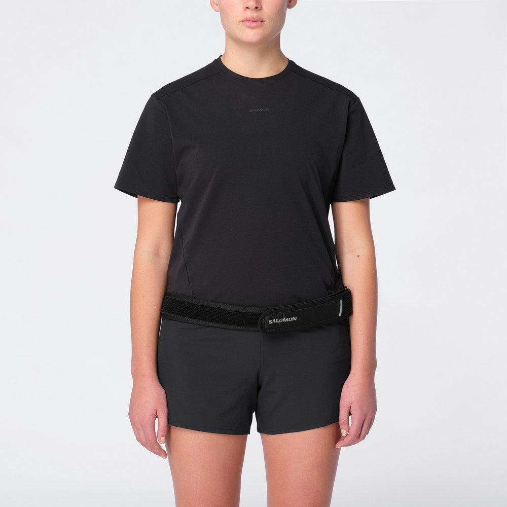 Hydration Waist Belt With Two Bottles - Black