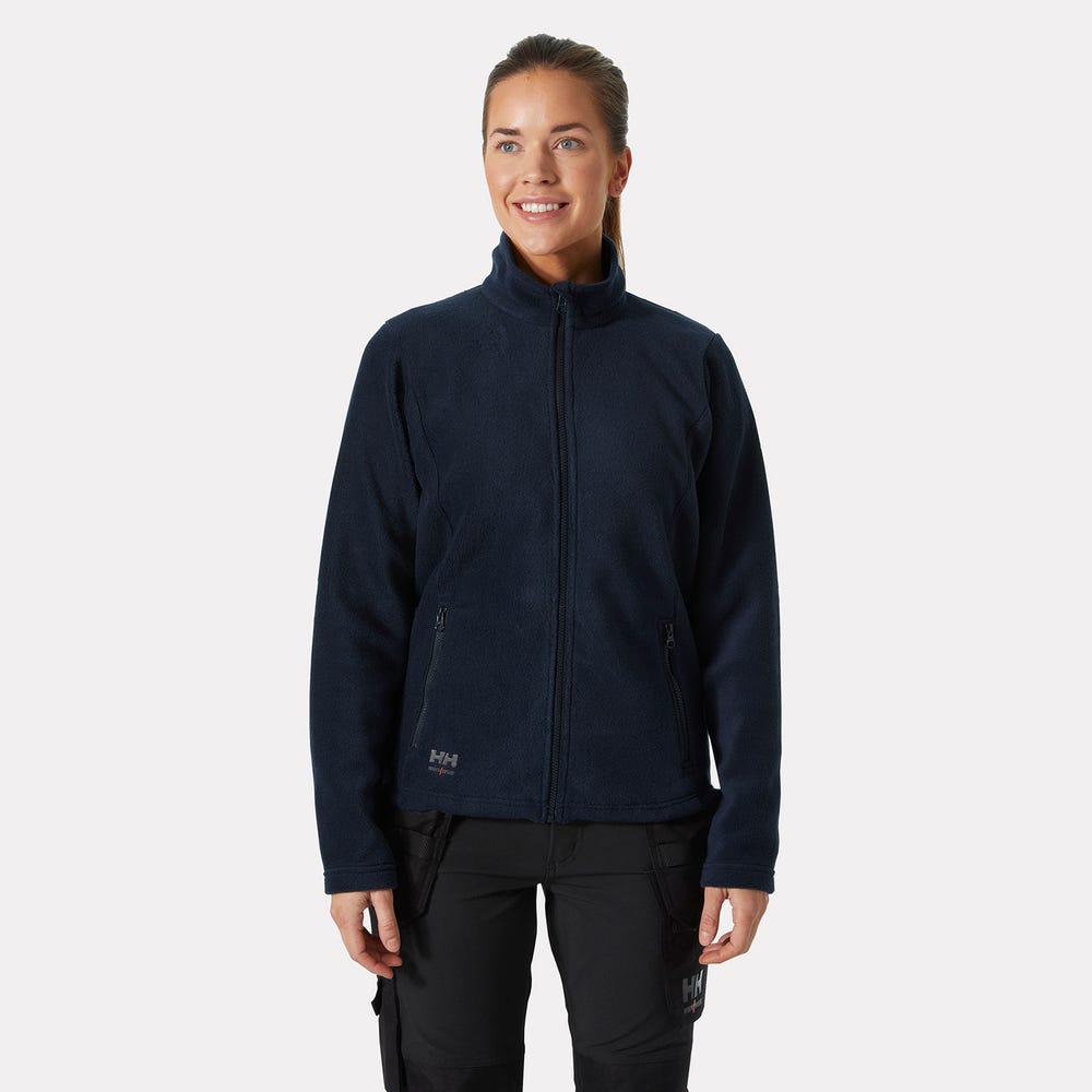 Women's Full-Zip Fleece Work Jacket - Navy