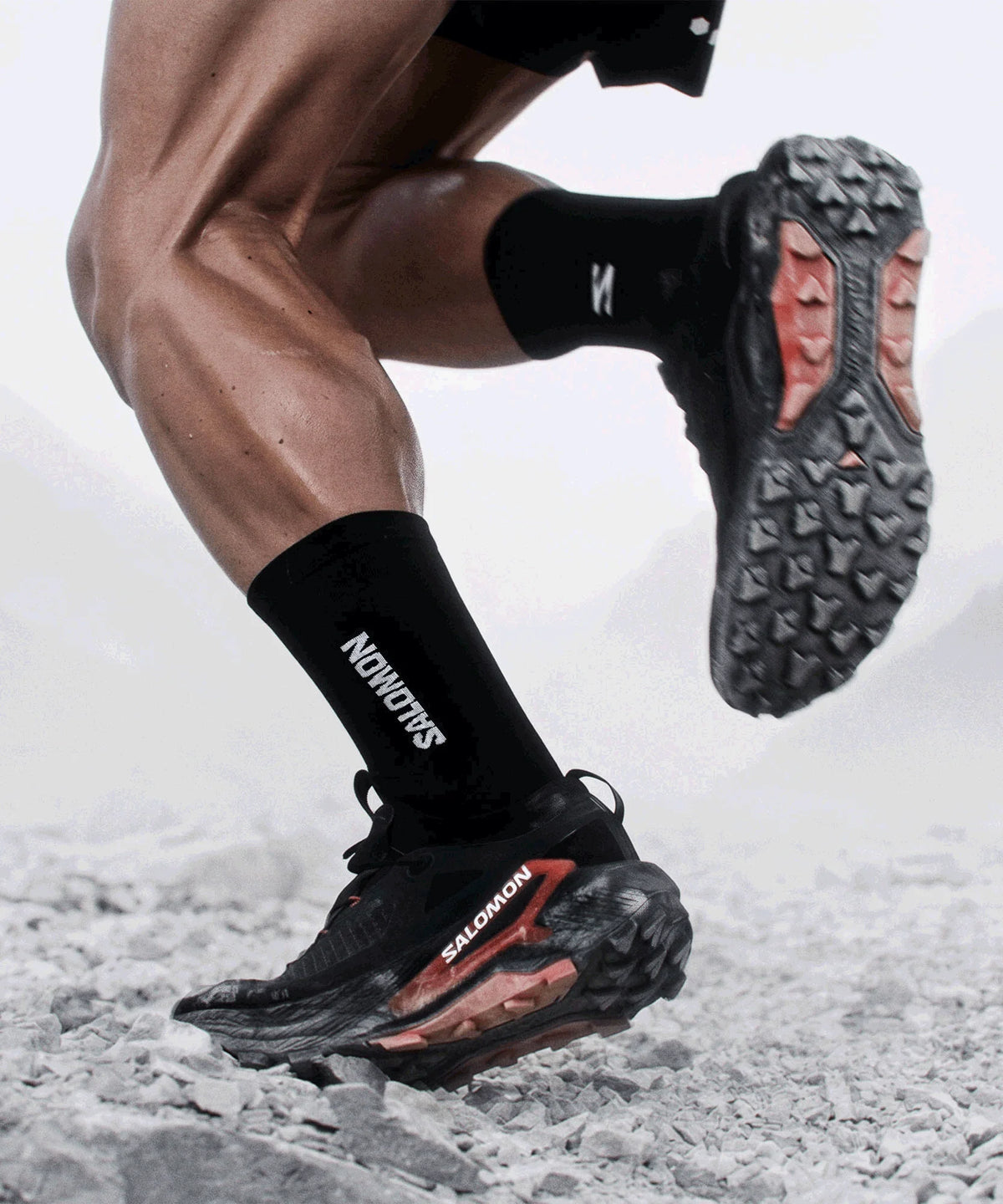 Technical Trail Running Shoes - Black Red