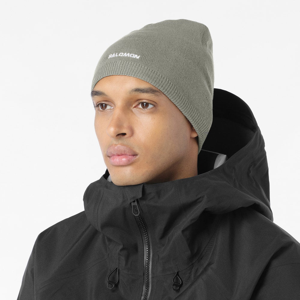 Unisex Fleece-Lined Knit Beanie - Blue