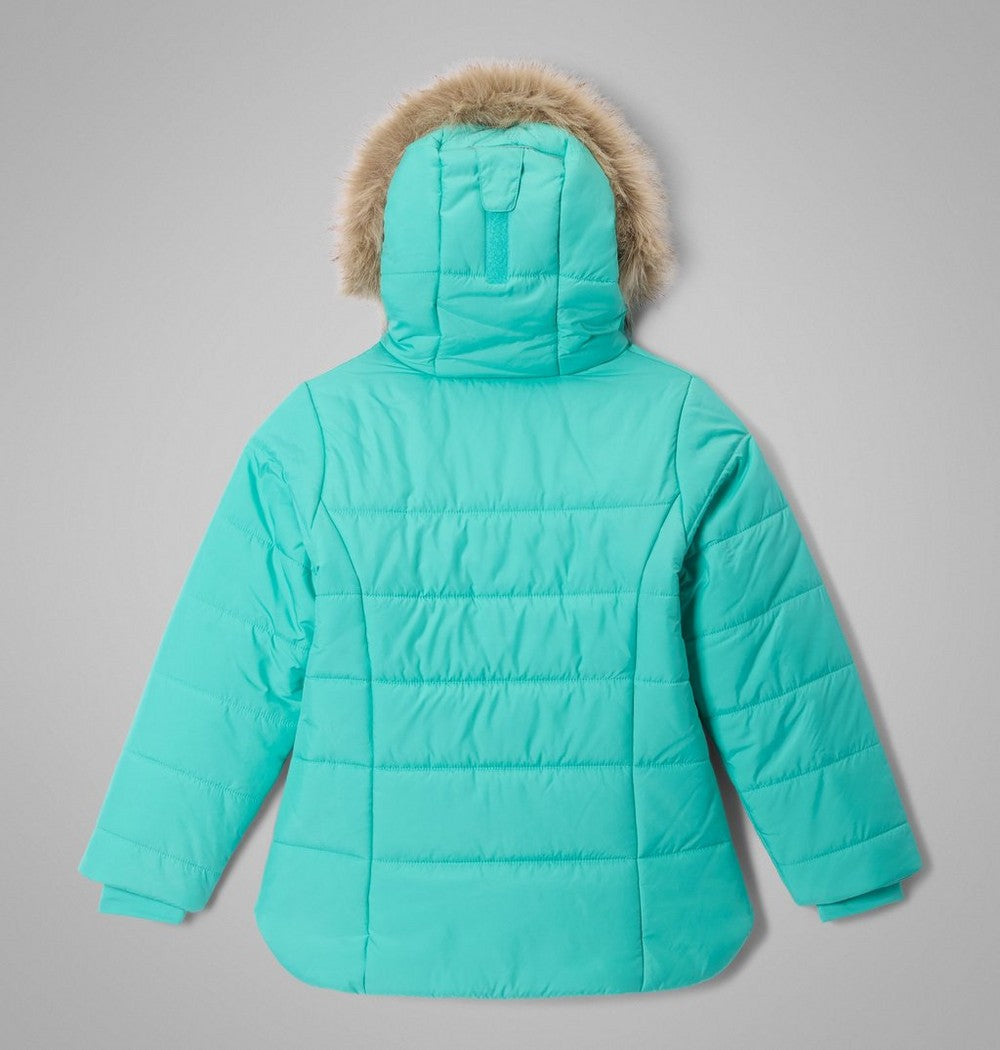 Girls' Insulated Hooded Jacket - Wine
