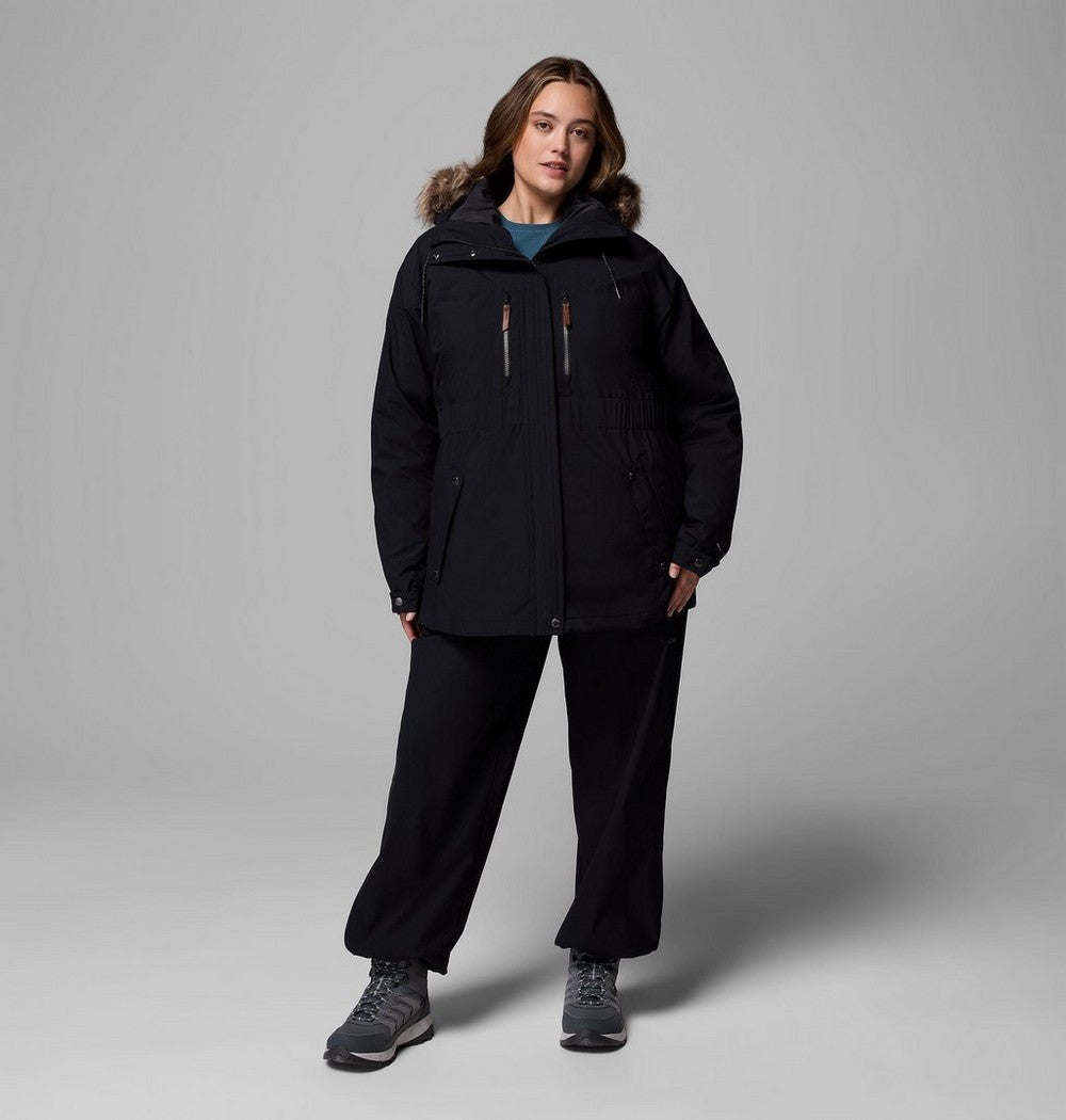 Women's Plus 3-In-1 Hooded Winter Jacket - Green